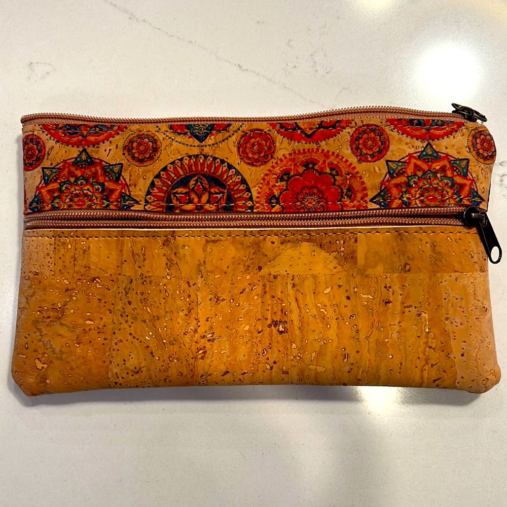 Small whimsical bag made of Cortça (Cork) from Portugal.